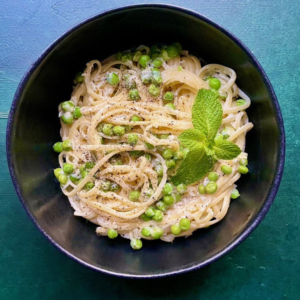 Gericht Pasta al Limone - Zitrone-Linguine mit Erbsen, Rezept