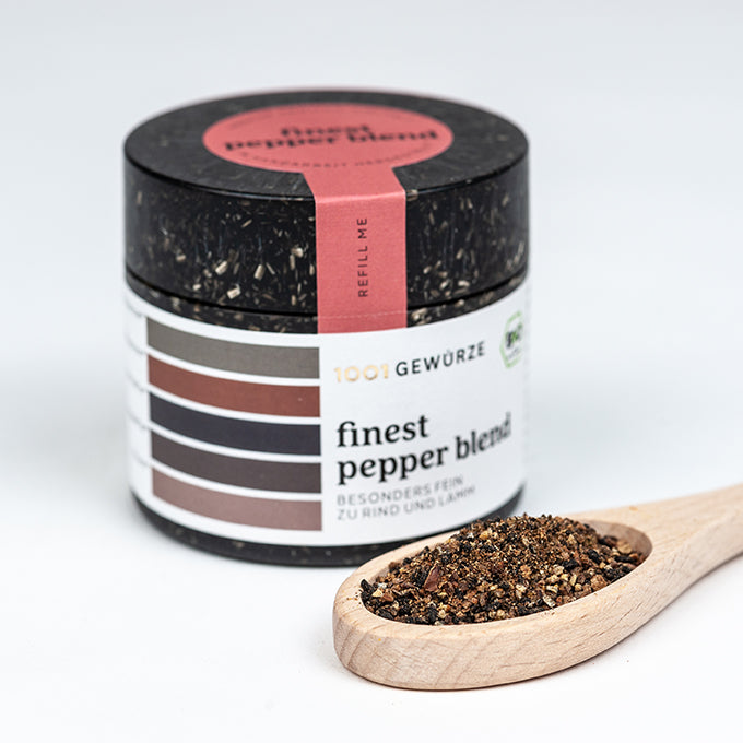 Bio Gewürz Finest Pepper Blend Pfeffer, Gewürz sichtbar