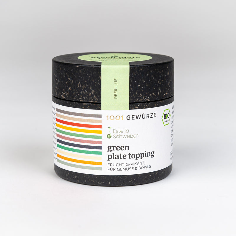 green plate topping "Estella Schweizer"