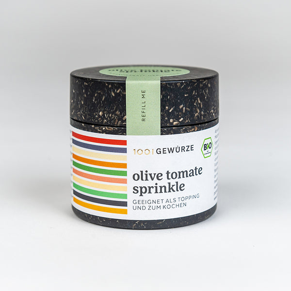 Bio Gewürz Olive Tomate Sprinkle, Dose